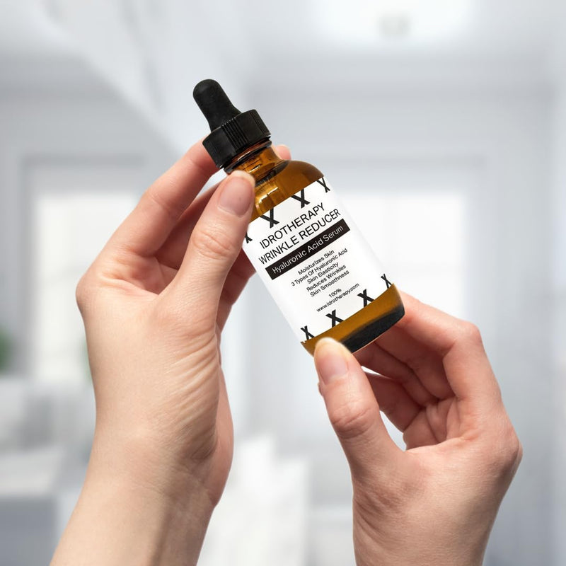 Face Serum Moisturizer for Women, Hyaluronic Serum with 3 Types of Hyaluronic Acid, Argan Oil & Vitamin E, Hydrating Serum for Face (2fl.oz/60ml)