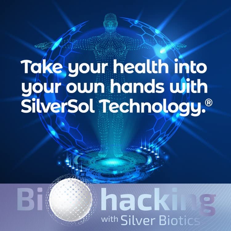 [Australia] - Silver Biotics Colloidal Nano SilverSol Ag₄O₄ 10 PPM Immune Support | Bio-Hacking Immune Building Natural Support | 16 Fl Oz 1 Pound (Pack of 1) 