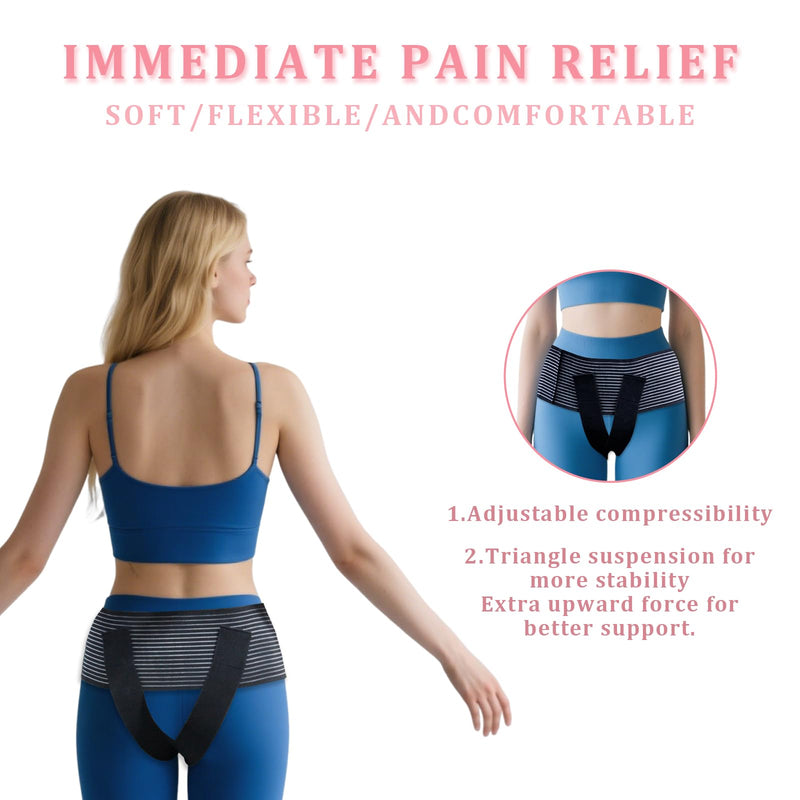 V-Shaped Pelvic Support Belt, Postpartum Support Bel for Pelvic Floor Abdominal Weakness, Bladder Prolapse, Uterine Prolapse, Vulvar Varicose Veins Recovery Gear for Women