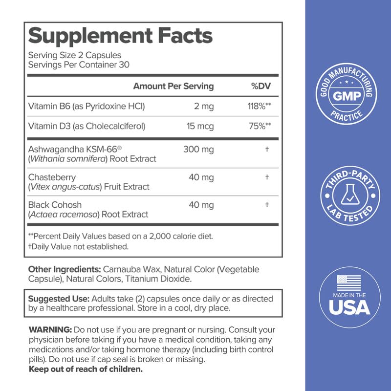 [Australia] - O Positiv MENO Vitamins for Menopause - Hormone-Free Menopause Supplement for Women - Black Cohosh & Ashwagandha KSM-66 - Helps Relieve Hot Flashes, Night Sweats, Mood Swings - 30 Servings (Pack of 1) Menopause Vitamins (Pack of 1) 