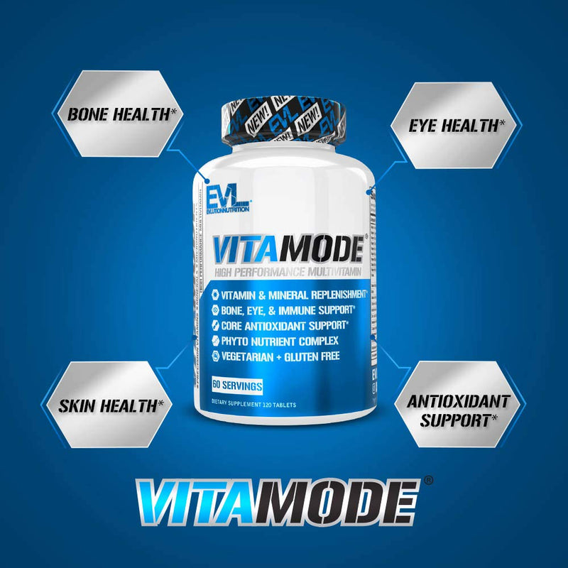 Evlution Men's Multivitamin and Mushroom Complex Supplements Nutrition Daily Multivitamin with Essential Minerals and Phytonutrient Complex Plus Nootropic Lions Mane Mushroom Supplement Capsules