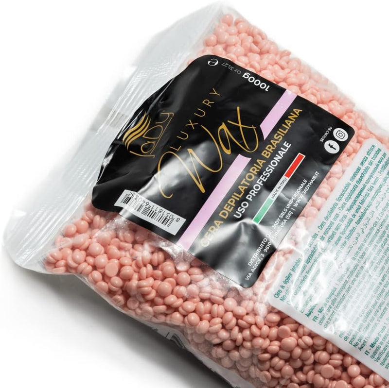 [Australia] - JaDy - Waxing beads for hair removal, professional and pain-free wax beads for all zones - 1kg titanium pink 