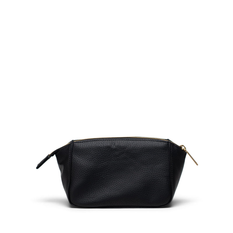 Herschel Supply Co. Milan Small Toiletry Bag | Vegan Leather, Black, Small