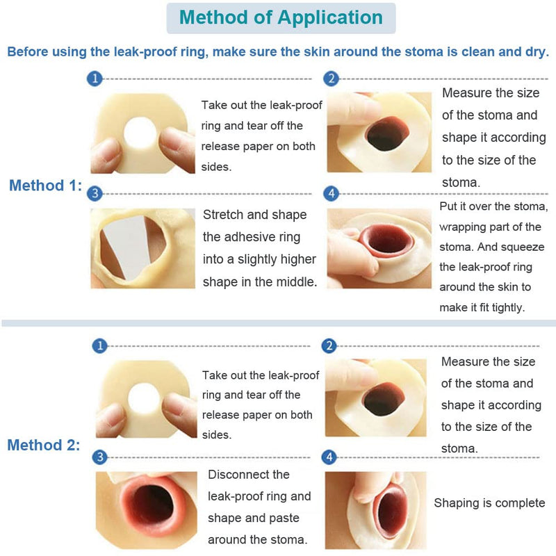 Ostomy Barrier Rings No Leaking Barrier Extenders for Colostomy Bags Pack of 10 2mm-10pcs