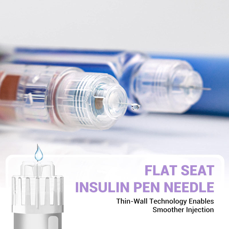 [Australia] - Insulin Pen Needles 31G 5mm, Diabetic Needles for Insulin Injections, Compatible with Most Diabetes Pens, 100 Count 5mm x 31G (3/16”) 