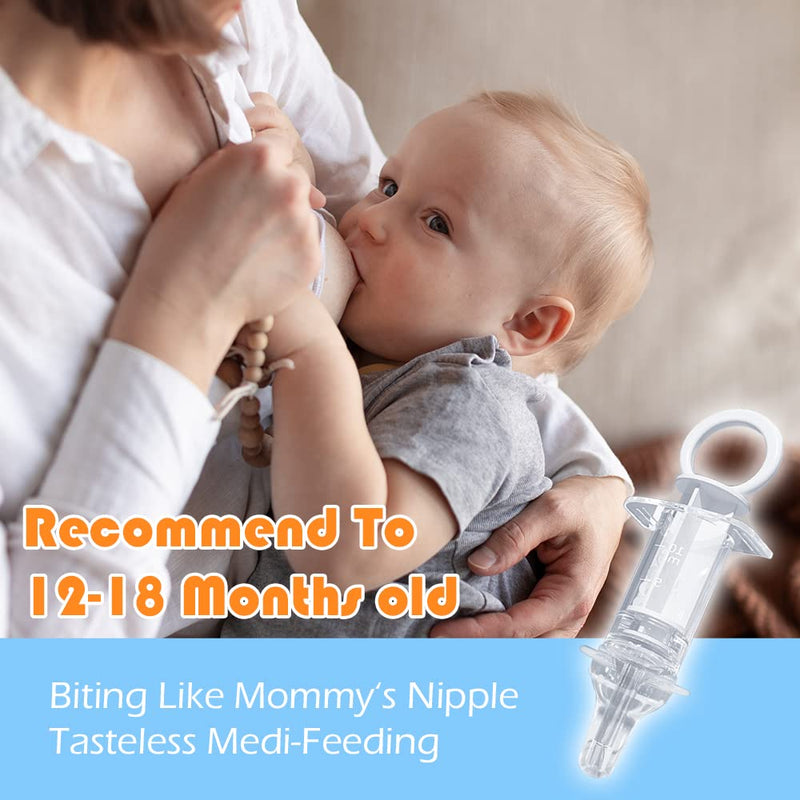 [Australia] - Baby Medicine Dispenser Kit - 3PCS - Silicone Infant Medicine Syringe Pacifier Dropper, Toddler Feeding Pacifiers Dispensers Products for Babies Newborn Essentials Must Haves Medical Kits 
