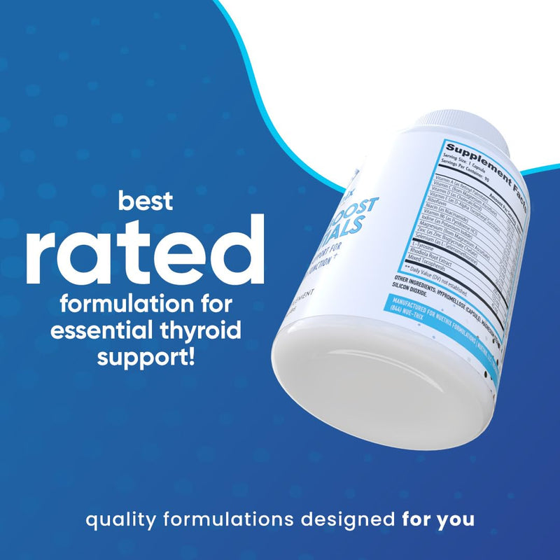[Australia] - NuEthix Formulations Thyro-Boost Essentials, Non-Glandular Support to Assist with Optimal Thyroid Function, 90 Capsules 