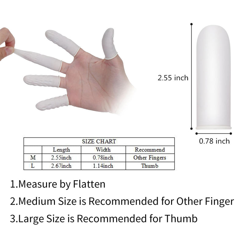 [Australia] - tifanso Finger Cots Finger Protectors, Medium Finger Gloves Disposable, Finger Covers Protection for Finger Tips, Finger Sleeve Thumb Protector Fingertip Protector Thumb Cover(Approx.210 PCS) 210 Count (Pack of 1) 