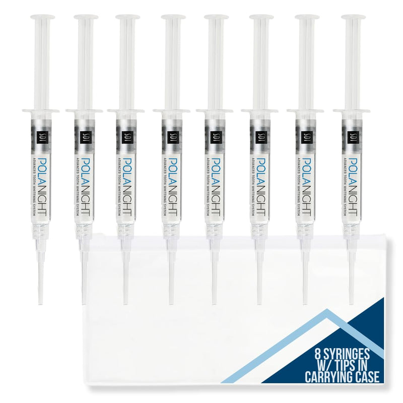 [Australia] - Polanight 16% 8 Syringe Pack, Polanight Whitening Gel (8 Whitening Syringes Total) 