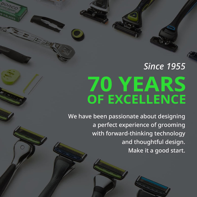 [Australia] - Dorco Pace 6 Pro - Six Blade Razor System with Trimmer - 2 Replacement Handles (Handles Only) 