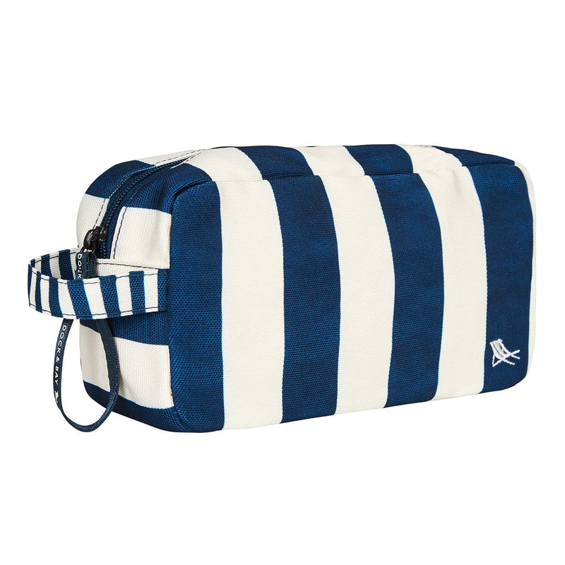 Dock & Bay Toiletry Bag - Large Travel Toiletries Kit - Whitsunday Blue Cabana - Whitsunday Blue