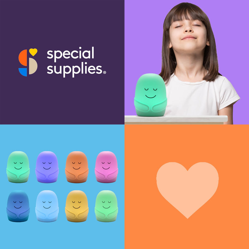 [Australia] - Special Supplies Mindfulness Guided Breathing Exercises, Nightlight Mode, Guided Daily Visual Relaxation and Restful Sleep for Kids or Adults, Color Changing Nightlight 