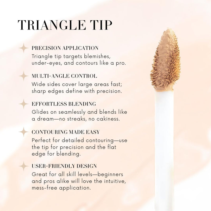 Mini Glam Bag, Skin Caring Concealer (Porcelain) & Mini Glamstick Retractable Foundation Brush