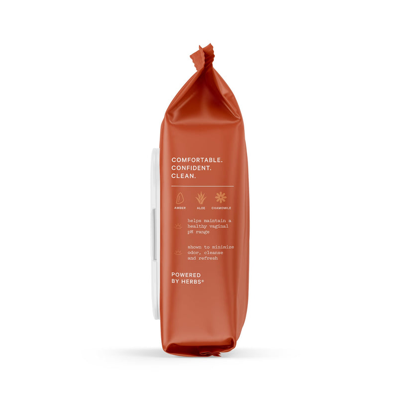 [Australia] - The Honey Pot Company - Feminine Wipes - Daily PH Balancing, Sulfate Free Feminine Products for Intimate Parts, Body, or Face. - Amber Sandalwood 30 ct. 30 Count (Pack of 1) 