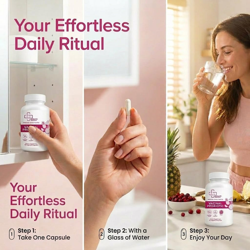 Vaginal Probiotics for Women pH Balance, 7 Billion CFU Lactobacillus | Odor and Flora Support, Prebiotics with Cranberry and Pineapple, 30 Capsules, 1 Month Supply, Made in USA, Third-Party Tested