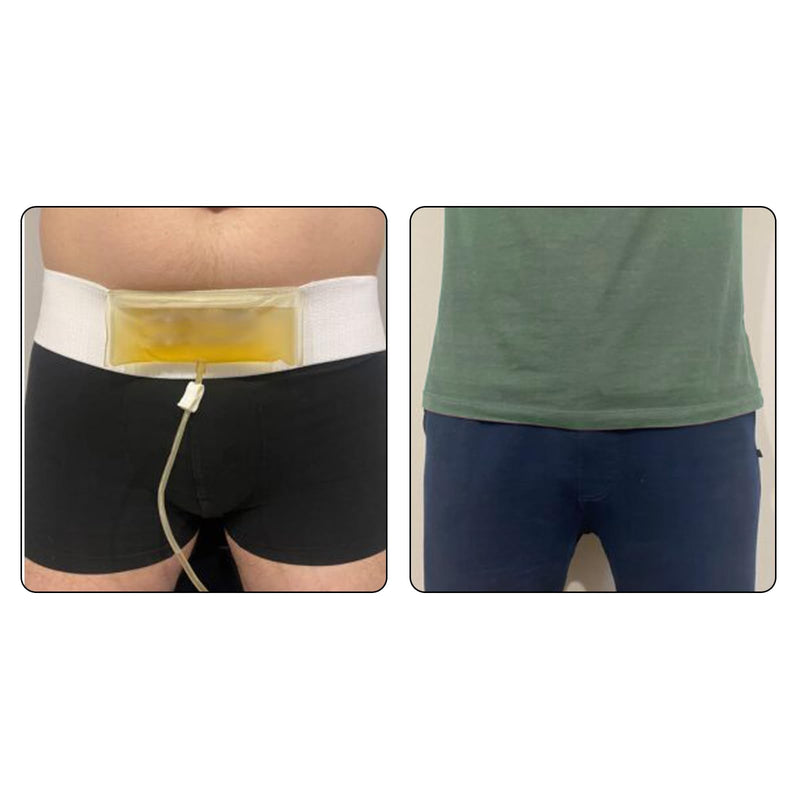 [Australia] - DAHE Urine Test Bag Abdominal Belt Concealed Urine Test Belt Portable Bag for Working Test Screen (Long) Long 