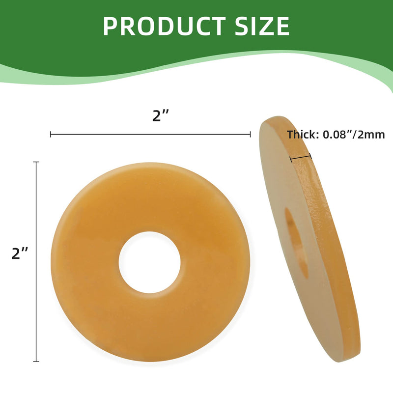 [Australia] - 10PCS Ostomy Barrier Rings, 2 / 4MM Moldable Ostomy Hydrocolloid Skin Extender Rings for Ostomy Bags (2mm-10pcs) 2mm-10pcs 