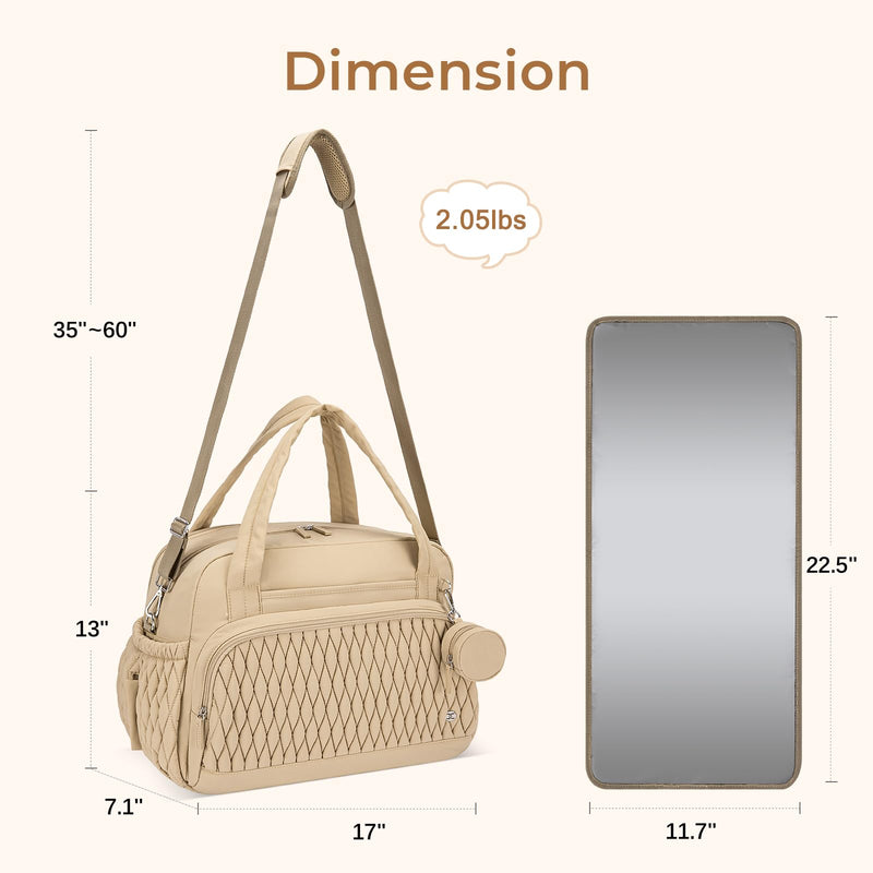 Telena Puffer Makeup Bags with Diaper Bag Totes