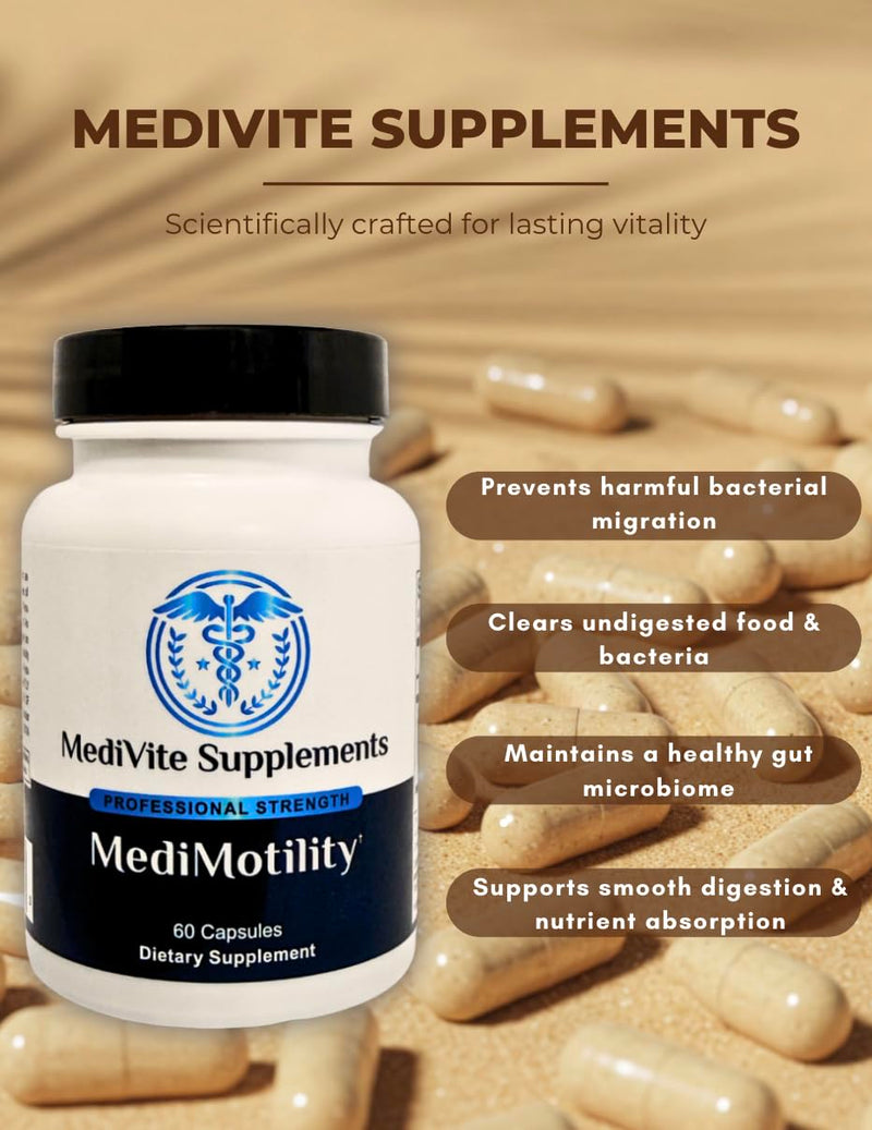 [Australia] - MediMotility 60ct ‚Äì Physician-Approved Supplement for Healthy Gut Motility & Digestive Function ‚Äì with Ginger Root & Artichoke Extract ‚Äì GI & Bloating Support for Men & Women 