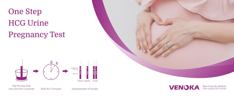 10 x Early Pregancy Test Strips, Super Sensitivity 10 MIU/mL