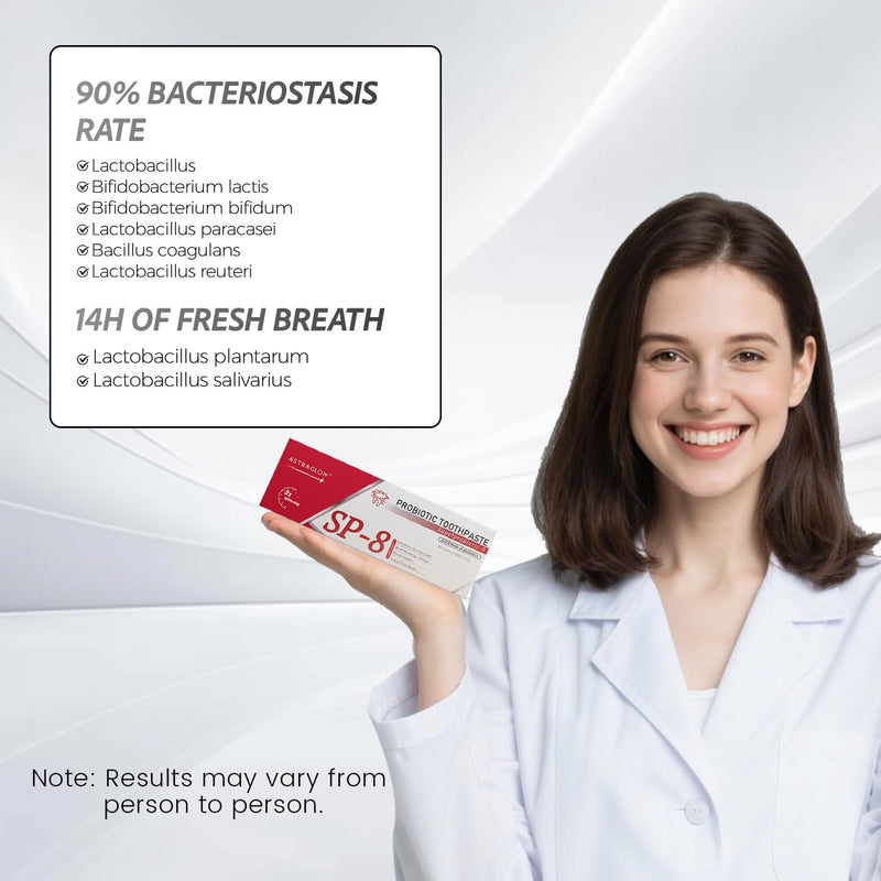 [Australia] - SP-8 Whitening Toothpaste, Preventing Tooth Decay, 8 Probiotics, Fluoride-Free & Long Time Fresh Breath 3.53 oz (2) 2 
