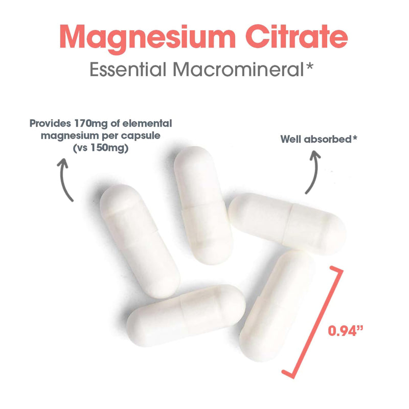 Allergy Research Group Magnesium Citrate 180 vcaps