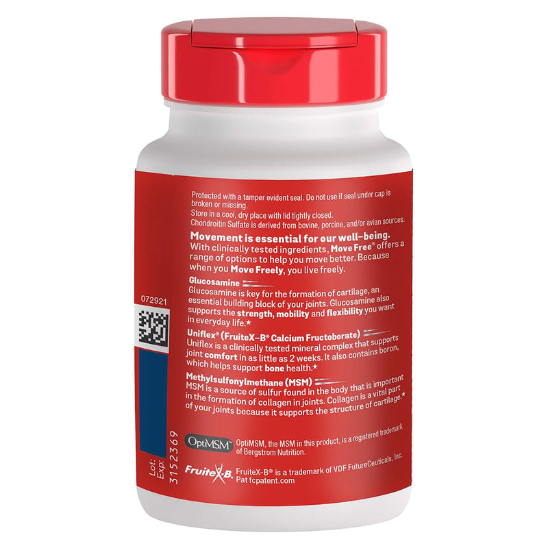 [Australia] - Move Free Advanced Plus MSM Coated Tablets, Joint Health Supplement with Glucosamine and Chondroitin, 120 Count, Pack of 2 