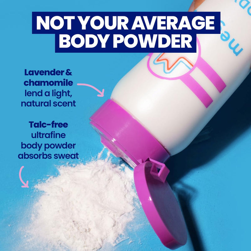 Megababe Body Dust, Talc-Free, Sweat Absorbing Powder, Lavender Scent, 6 oz 6 Ounce (Pack of 1)