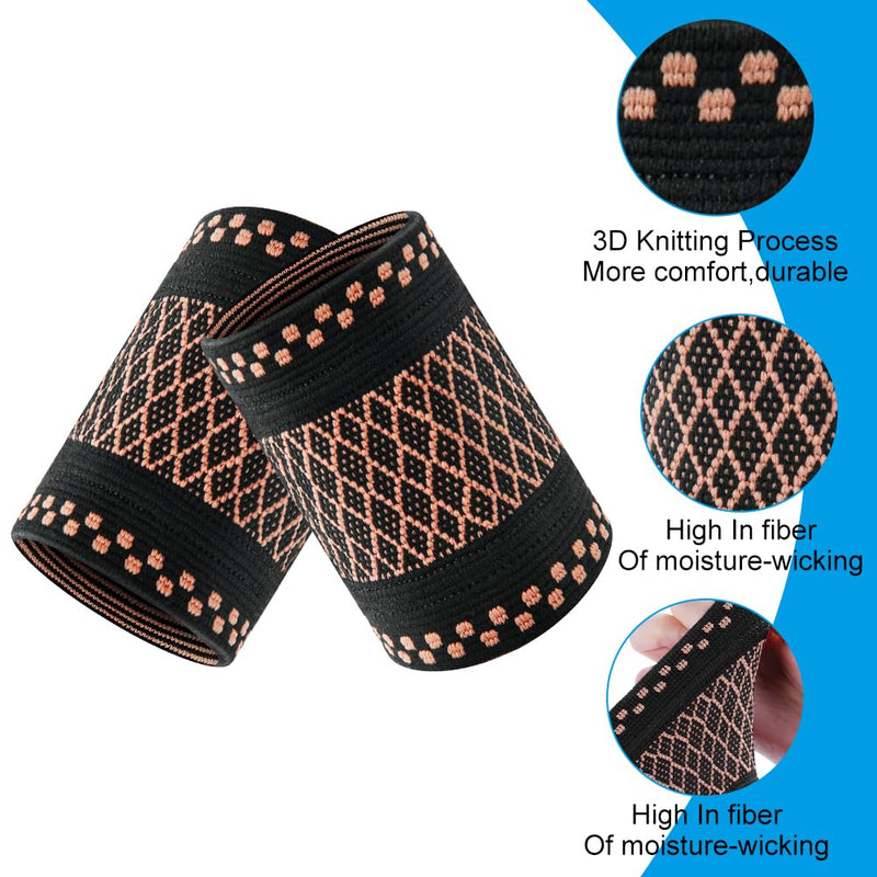 [Australia] - AOOWU Wrist Bandages, Pack of 2 Breathable Wrist Wrap Wrist Bandage, Wrist Support Bandage, Fitness for Sports, Gymnastics, Strength Training, Sports Protection (S) S 
