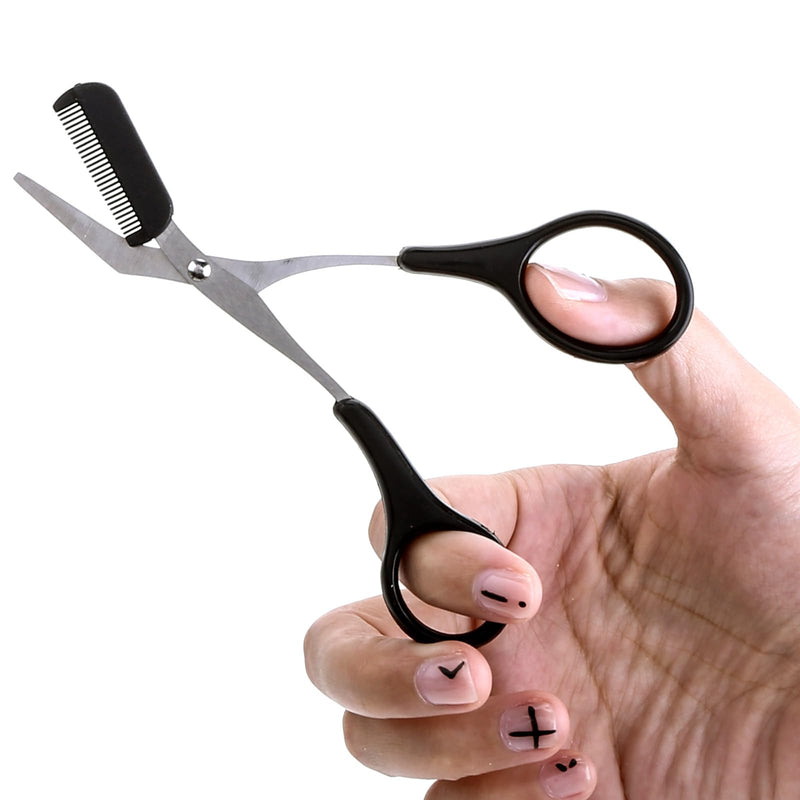 [Australia] - Wanmu 3 pieces eyebrow scissors, eyebrow shaping scissors, precision eyebrow trimmer scissors, eyebrow trimmer scissors, trimming scissors for men and women 
