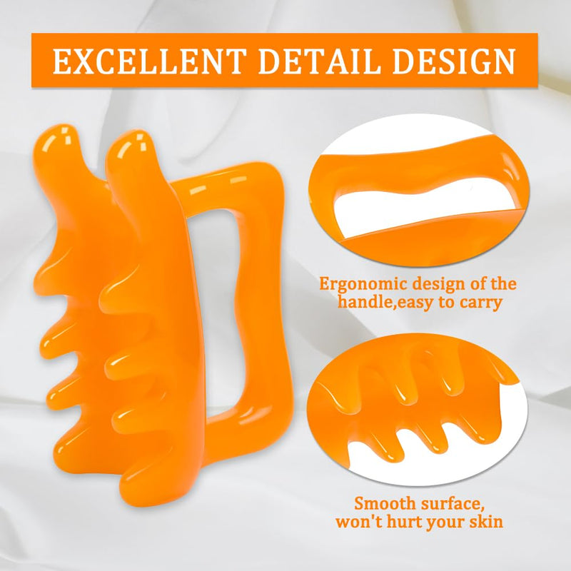 [Australia] - 1Pcs Fascia Cellulite Massager New Shape Neck Shoulder Back Resin Massager Body Massage Tool 