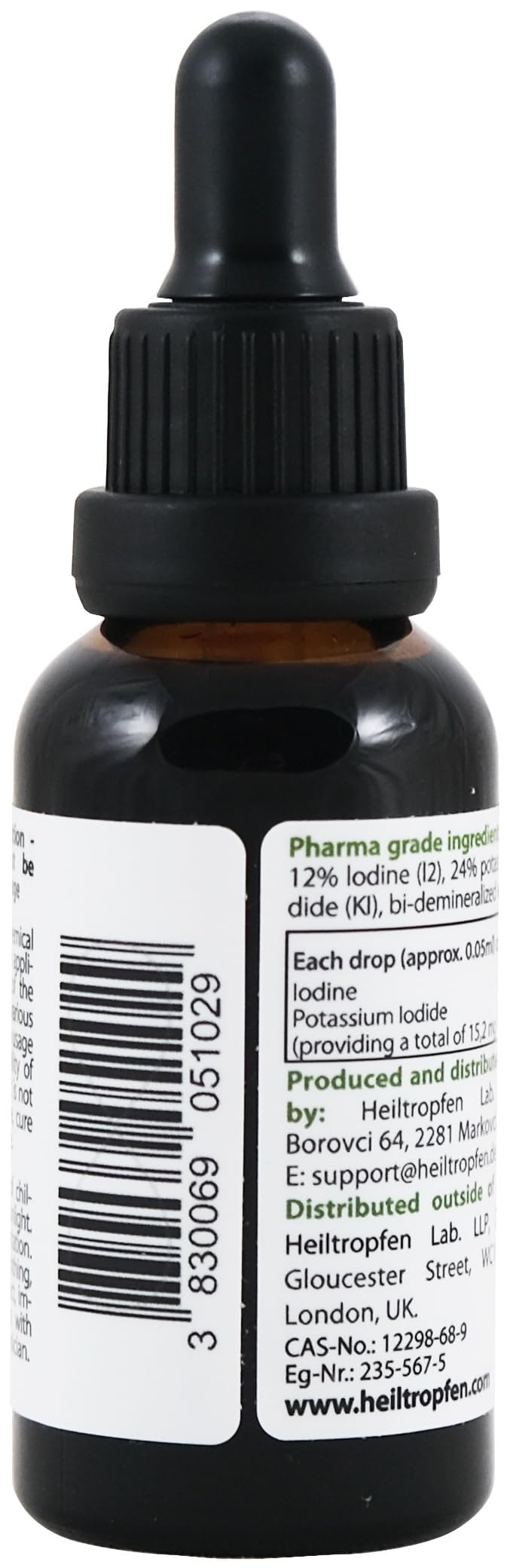 [Australia] - Lugol's iodine solution 12% 30 ml | 12 percent iodine and 24% potassium iodide | Healing Drops® 