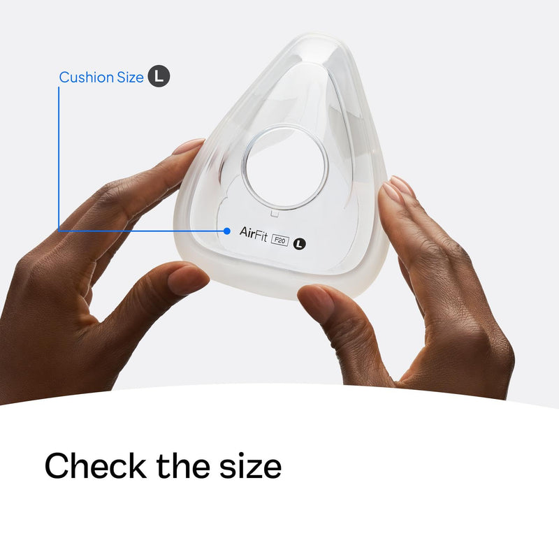 [Australia] - ResMed AirFit F20 Cushion - Full-Face CPAP Mask Cushion Replacement - CPAP Accessories - Large 