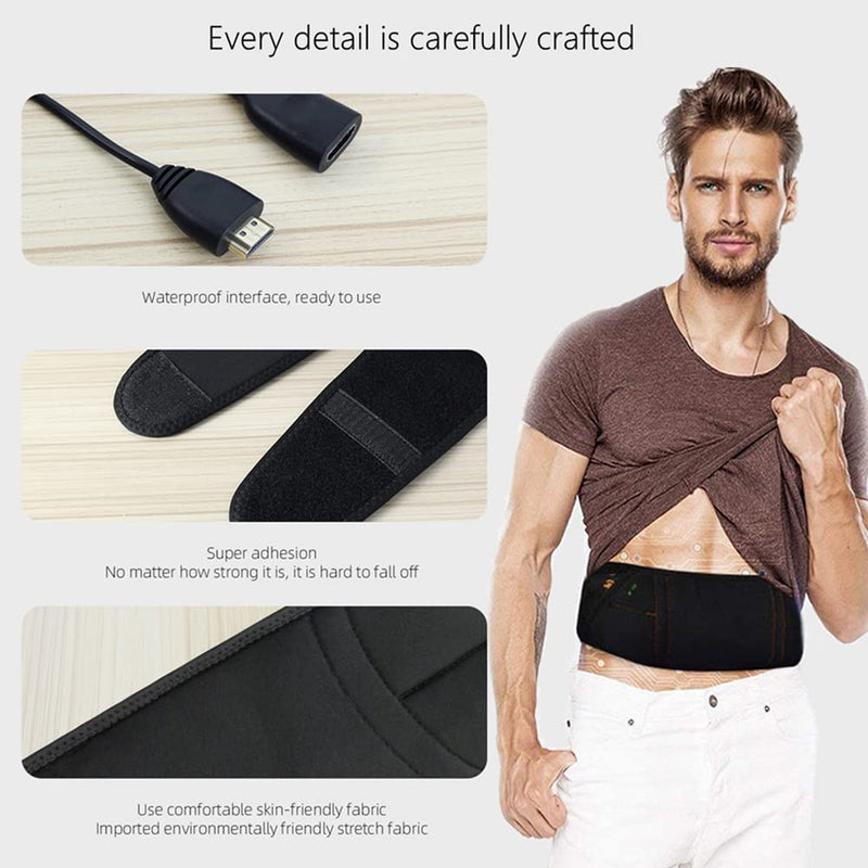 Abdominal Fitness Workout Belt 30''-55'' Black