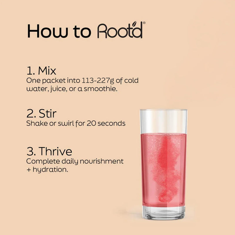 Root'd Men Multivitamin Powder with 3X Electrolytes - 24 Vitamins & Minerals, 3X Electrolytes, 9 Organic Superfoods, Probiotics & Enzymes, Sugar-Free Multivitamin & Hydration | 30 Sachets His