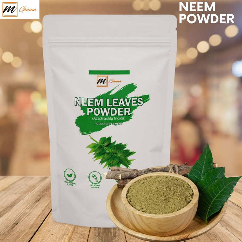 [Australia] - 100% Natural Neem Leaf/Azadirachta Indica Powder Ayurvedic Herb for Skin, Hair Care and Cosmetic Formulations 100 GMS / 0.22 LBS 