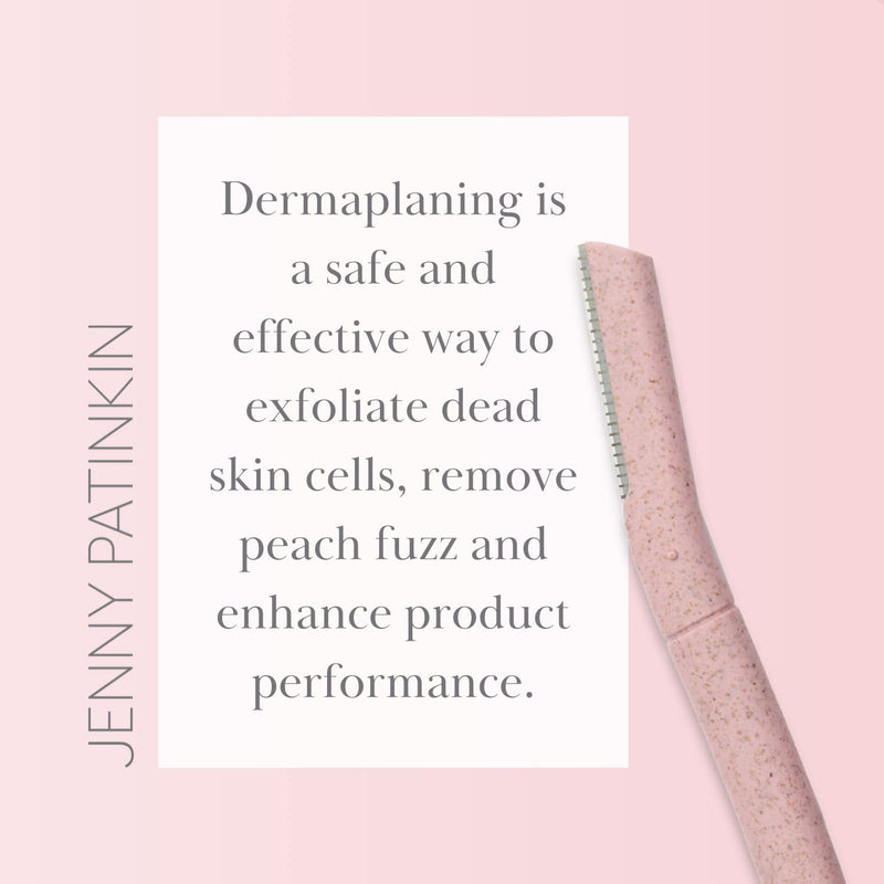 [Australia] - Jenny Patinkin Dermaplaning Tool (3pcs) Set for Face, Expert Facial Razor for Women, Dermaplane Razor, Face Shaver for Women, Facial Dermaplaner, Peach Fuzz Remover, Exfoliated Skin & Hair Removal. 