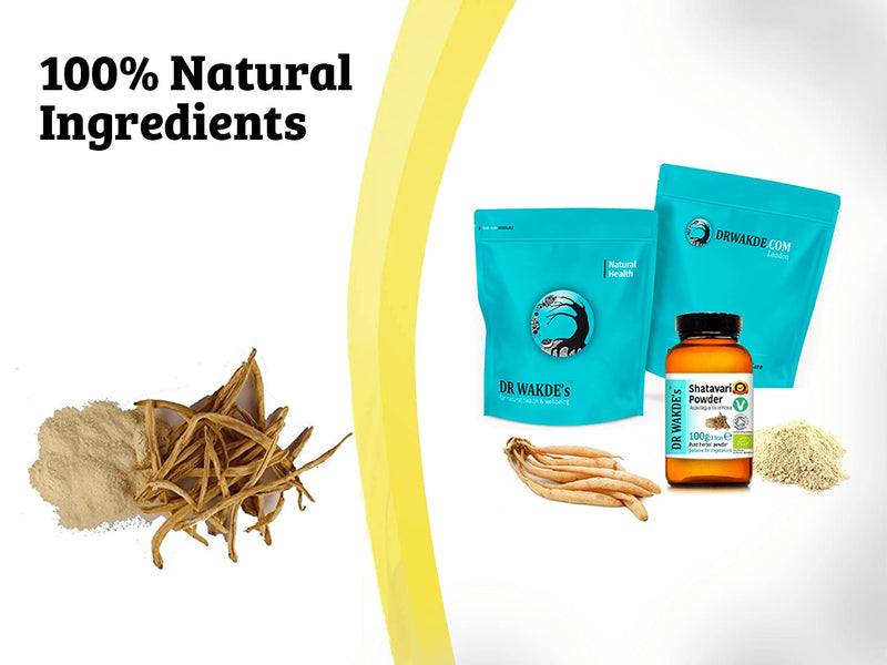 [Australia] - DR WAKDE'S Organic Shatavari Powder (Asparagus racemosa) - 100g (3.5oz) | Pure, Raw & Dried Powder | Ayurvedic Herb | Vegan | Nothing Added, Nothing Removed | Same Day Dispatch 6.25 Pound (Pack of 1) 
