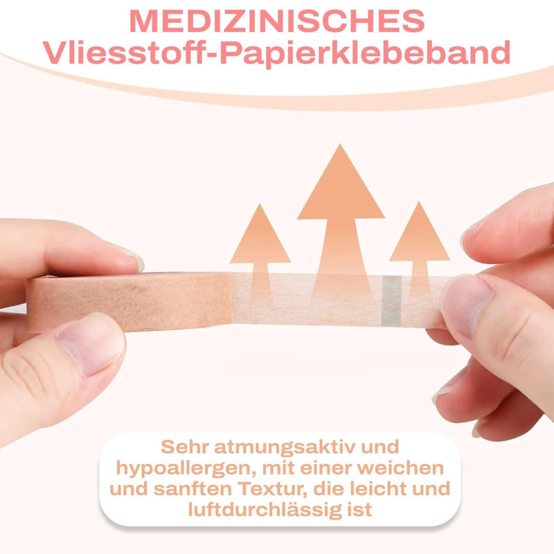 [Australia] - 3M Micropore Tape Non-Woven Plaster Skin Colors with Application Tips by P-Beauty - Medical Adhesive Tape Eyelash Extension, Skin Plaster Hypoallergenic, Breathable, Waterproof (1.25cmx9.14m, 1 Roll) 1.25cm 