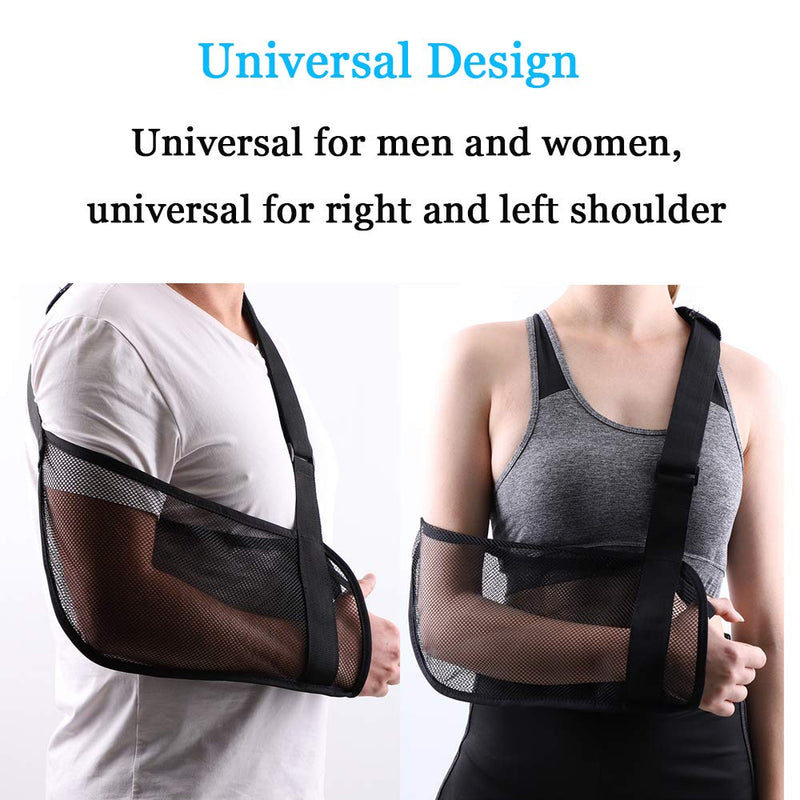 [Australia] - Mesh Arm Shoulder Sling Great Shower Bath Sling Used after rotator cuff Shoulder Surgery Arm Brace Support for Men and Women,White 