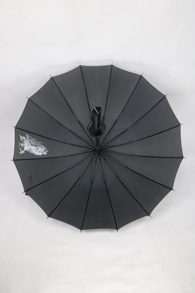 Kurop Samurai Handle Umbrella Ninja Japanese Long Umbrella with 16 Ribs