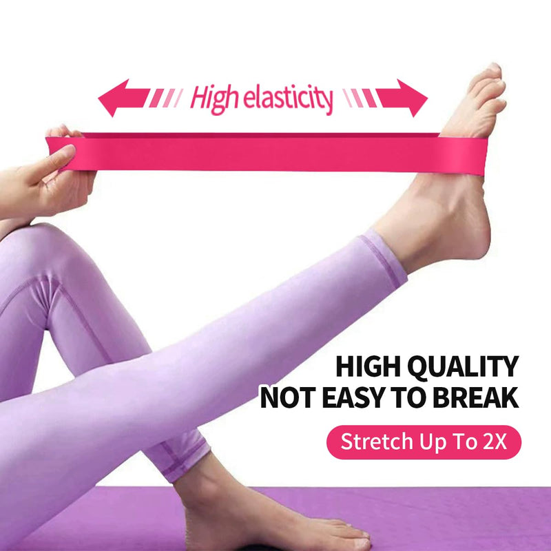 [Australia] - Resistance Bands for Gym, Home Exercise, Latex Free Elastic and Exercise Bands Set for Stretching, Suitable for Yoga, Pilates 