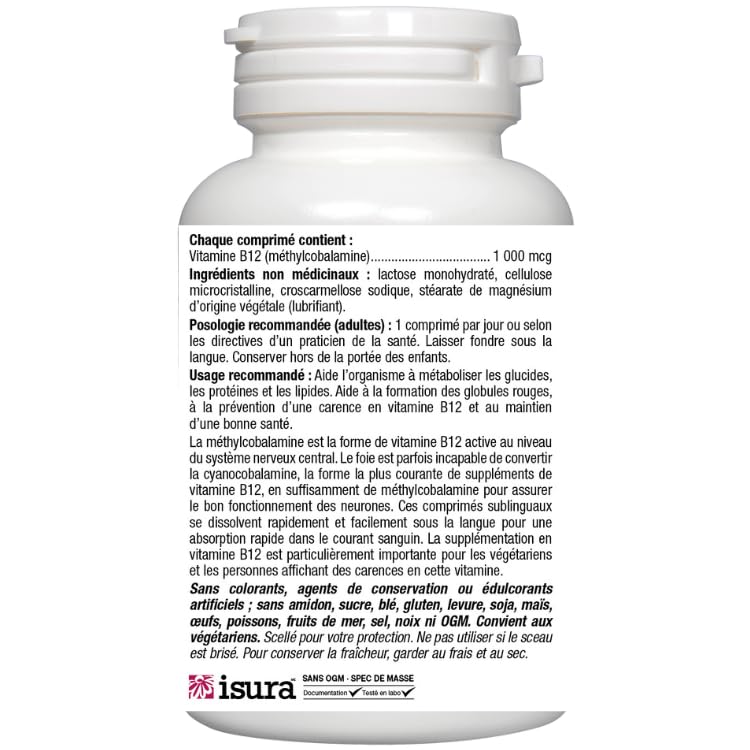 Bioclinic Naturals - B12 Methylcobalamin 1000 mcg 60 loz