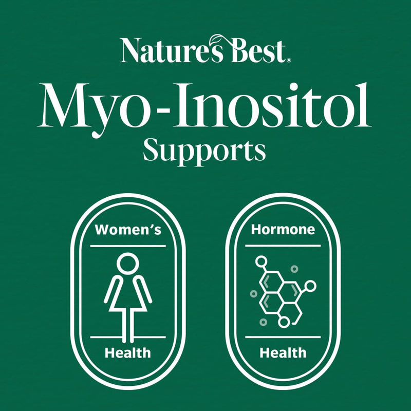 Nature's Best Myo-Inositol Powder - Suitable for Women - Fast Absorbing - Delicious & Easy to Mix - UK Made - 200g Powder, 50 Servings