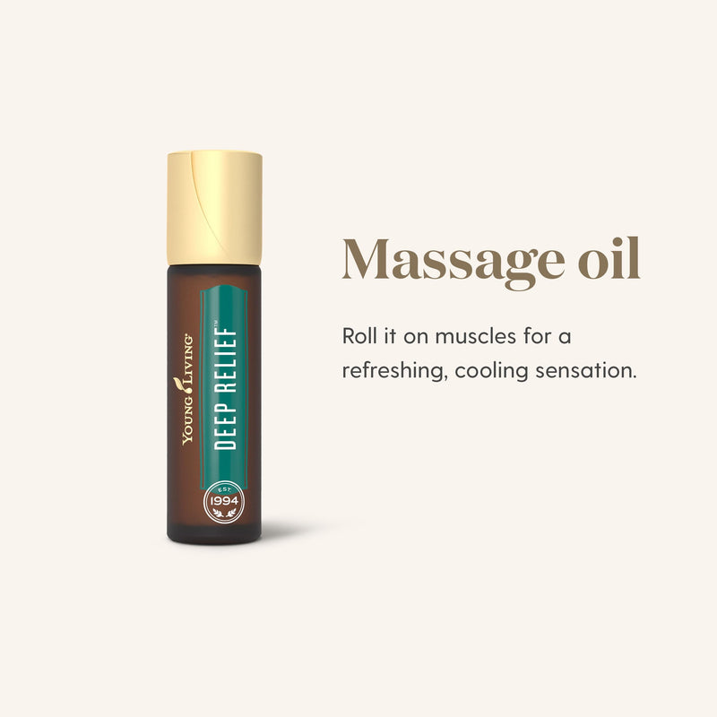 [Australia] - Young Living Deep Relief Roll-On | 10 ml | Cooling Essential Oil Blend for Topical Use | Compact & Travel-Friendly 