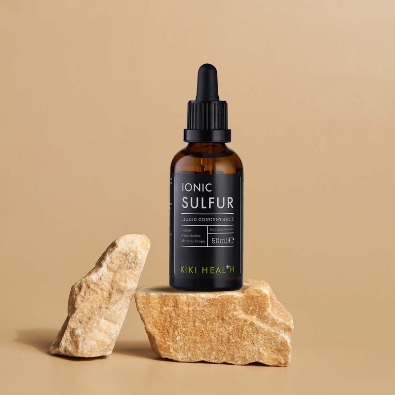 Ionic Sulfur Liquid Concentrate 50ml – Connective Tissue Structure & Mineral Support – High Absorption Sulfur Supplement Drops for Structural Compounds & Daily Mineral Balance, 85mg/Serving