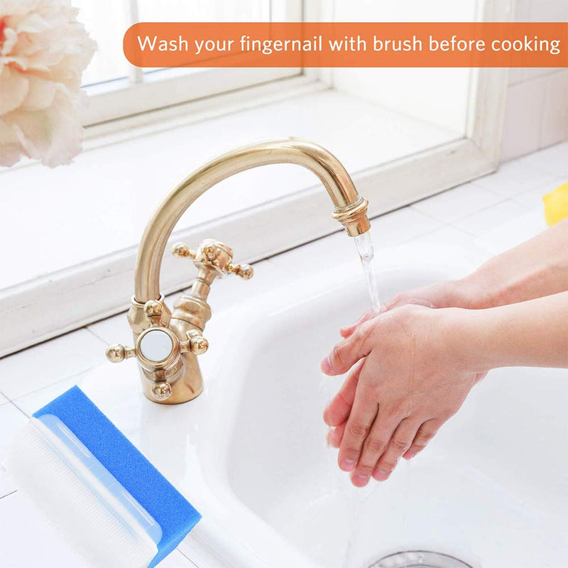 [Australia] - Wellgler's Autism Sensory Brush for Therapy,Surgical Scrub Brush,Bbaby Sponge for Bathing, Cradle Cap Brush (6Pack) 6 Count (Pack of 1) 