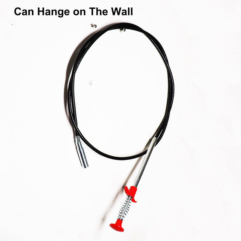 [Australia] - AUSAYE 35.4Inch Grabberable Pick Up Tool 4 Claws,Retractable Claw Stick,Snake & Cable Aid to Grab Trash & Unclog Hair from Litter Pick, Drain Pipe,Sink,Toilet & Clean Dryer Vents 