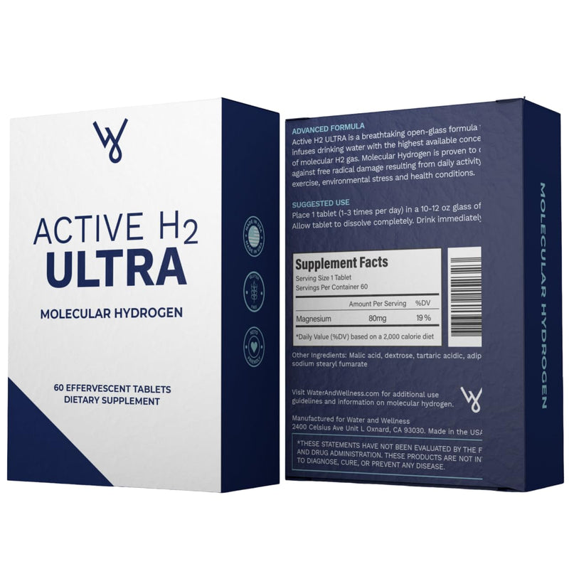 Active H2 Ultra Molecular Hydrogen 460mg, 60 Tablets
