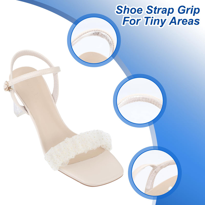 [Australia] - Dimeho 34pcs Silicone High Heel Cushion Shoe Strap Grip Anti-slip Sandals Gel Protective Strips Slingbacks Footrest Sticker Inserts Pad for Men and Women Sports Sneakers 